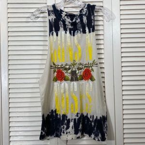 Transmission GUNS N ROSES Distressed Tie Dye Tank